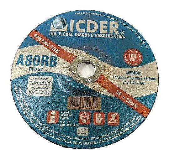 Disco de desbaste